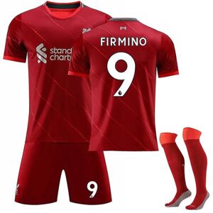 21/22 Liverpool Home Salah fodboldtrøje træningsdragter V FIRMINO NO.9 18 (100-110)