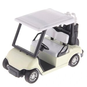 1/20 skala legeret golfvogn Diecast Pull Back Bilmodel Børnelegetøj Samlerobjekt-hhny White
