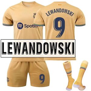 Galaxy Lewandowski #9 22-23 Ny säsong fotboll T-shirts sæt 2223 Barcelona Hemma Barn 26(140-150CM) 2223 Barcelona Borta Barn 20(110-120CM)