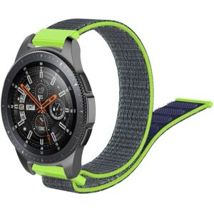 Generic Samsung Galaxy Watch (46mm) 22mm nylonurrem - blå / grøn Green