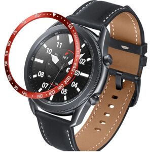 Generic Samsung Galaxy Watch 3 (45mm) holdbar dial bezel - rød / hvid Le Red