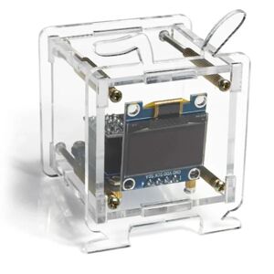 Mini elektronisk ur gør-det-selv-kit Oled 2,4 g Wifi Tid Temperatur Luftfugtighed Dato Uge Vejrudsigt I