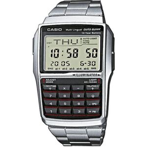 1799 Herreur Casio DATABANK CALCULATOR STÅL Sort Sølvfarvet