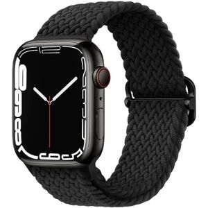 Global Apple Watch armbånd i flettet nylon 42/44/45 Black one size