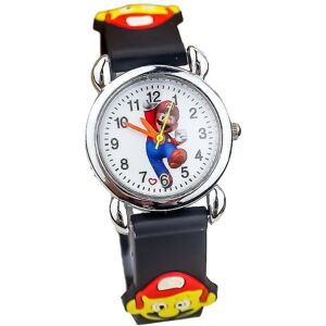 Super Mario Cartoon Armbåndsur Analog Quartz ure Drenge Piger Børn Gavestrømpe Black