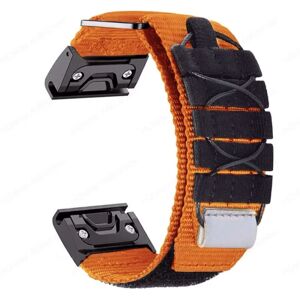 Nylon Loop Strap Ur Armbåndsbånd ORANGE TIL GARMIN 22MM TIL orange For Garmin 22mm-For Garmin 22mm