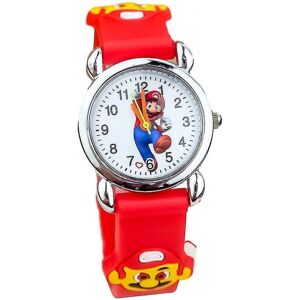 Super Mario Cartoon Armbåndsur Analog Quartz ure Drenge Piger Børn Gavestrømpe Red