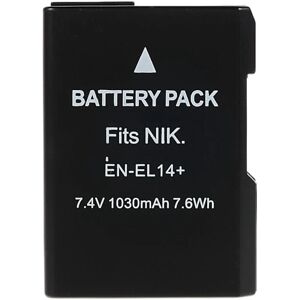 MTK EN-EL14+Li-ion batteri til Nikon D3000 D3100 D3200 D3300 D3400 o Black