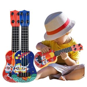 Miniguitar til baby børn begynder klassisk mini ukulele guitar pædagogisk musikinstrument legetøj til børn tidlig uddannelse Red