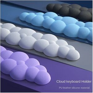 Cloud Keyboard håndledsstøtte Blødt læder Memory Foam håndledsstøttepude til praktisk skrivning for at lindre smerteforebyggelse - Tilfældig farve