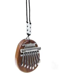 Jettbuying Mini Kalimba 8 tangenter Tommelfingerklaver Fantastisk lyd Finger Keyboard Mus Brown one size