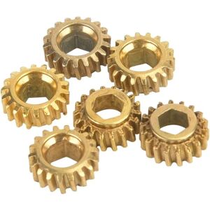 Guitar Stemme Gear, Stemme Peg Gear Maskinhoveder Gear Guitar Gear Guitar Aksler Gear Sekskantet (4mm) Åbent hul Gears Guitar Dele 6 stk Til Classica