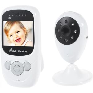 MTK Trådløs video babyalarm LCD med skærm White