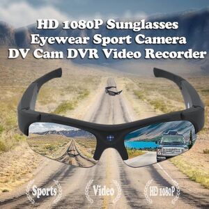 Hd 1080p Solbriller Briller Sportskamera Dv Cam Dvr