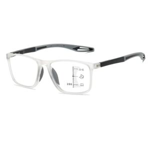Anti-blåt lys læsebriller Firkantede briller TRANSPARENT transparent Strength 250