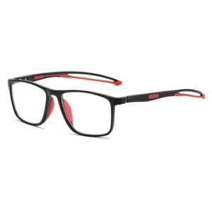 Anti-blåt lys læsebriller Firkantede briller RØD STYRKE Red Strength 150
