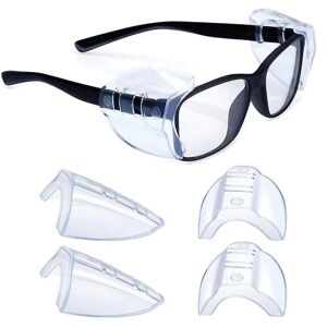 Galaxy Sidebeskyttelse til briller Slip On Sikkerhedsbriller Shield Universal, sidebeskyttelse 2 par