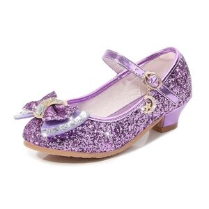 Elsa prinsesse sko barn pige med pailletter lilla 19,5 cm / størrelse 31