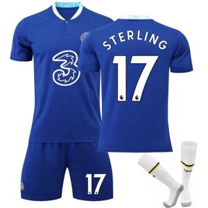 22-23 Chelsea Home fodboldtrøje til børn nr. 17 Sterling 28