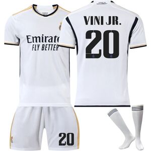 Goodies 23-24 Vini Jr. 20 Real Madrid New Season Trøje Seneste Voksne Børn Fodboldtrøje god Kids 24(130-140cm)