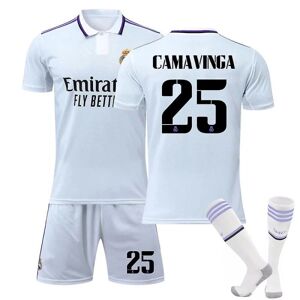 Goodies 22-23 Real Madrid Fc Fodboldtrøjer Fodbolduniformer Voksne Børn Nyeste CAMAVINGA 25 Kids 28(150-160)