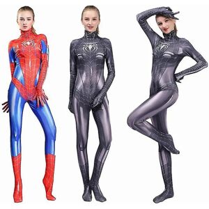 Kvinder piderman super hero exig Jumpsuit Costume Girl Cosplay Outfit Black S