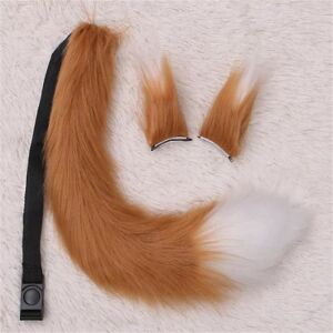 Wolf Fox Tail Clip Øre Sæt Halloween Jul Fancy Party Kostume Legetøj Gave Til Kvinder color 13