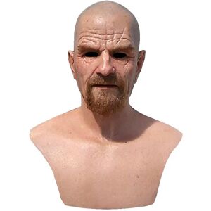 Latex Full Head Overhead Walter White Breaking Bad Halloween Cosplay Mask