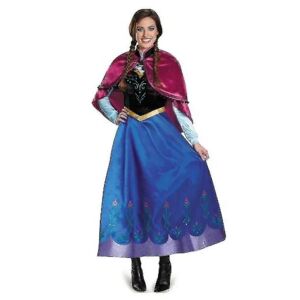 Voksen Prinsesse Anna Kostume Jul Cos Fancy Dress Outfit_y L