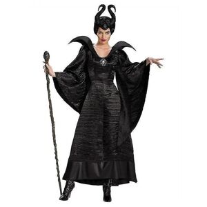Halloween Tornerose Heks Maleficent Kjole Til Voksen Wicked Witch Carnival Cosplay Kostume Outfit Q XL