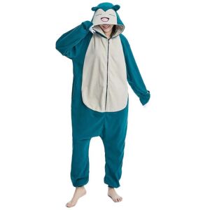 Reedca Snorlax Voksen Onesie Halloween Cosplay Kostumer Anime Pyjamas til kvinder og piger Knaplukning 2 XL