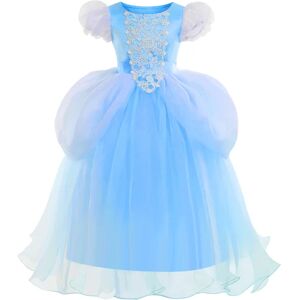 unbranded Halloween Børn Askepot Tutu Askepot Kjole Bomuld Elsa Prinsesse Kjole 140cm