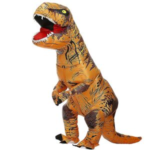 ESTONE Hot oppustelig dinosaur kostumer jakkesæt kjole T-rex Anime fest cosplay -hg yellow Adult 150-195cm