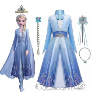 Elsa Cosplay Kostume Pige Prinsesse Kjole 140