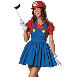 Kvinders Super Mario Cosplay Kostume Karakter Kostume Rød Rød M red m