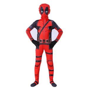 Børn Drenge Deadpool Fancy Dress Fest Jumpsuit Cosplay Kostume 120cm
