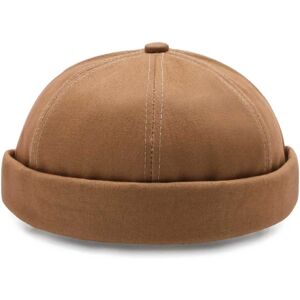 Megabilligt Beige docker hat hatte rullet skærm hat beanie sotmössa beige