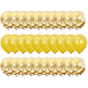 Megabilligt 30-pack balloner Gold Confetti Balloons Fødselsdag 31cm guld