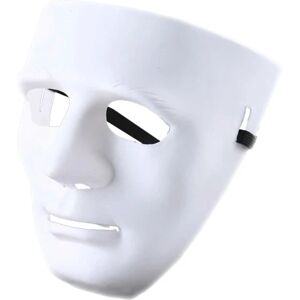 Megabilligt 3-pack White Mask - Dekorer - Farve - Halloween Party Masked hvid