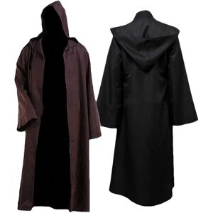 Star Wars Jedi Sith Robe Voksen kostume Kappe Robe - Perfet Coffee XL