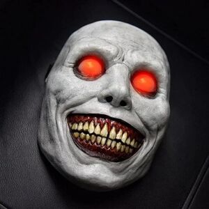 Skræmmende Halloween-maske til voksne - Smilende dæmoner, rædselsmasker Cosplay Uhyggelig Halloween-kostume-rekvisitter til Halloween-fest Carnival Cosplay