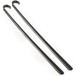 2-Pak - Metal skohorn - Ekstra lang - 80 cm Black 2-Pack