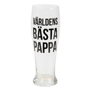 Ølglas Verdens Bedste Far - 568ml - Fars Dag Transparent