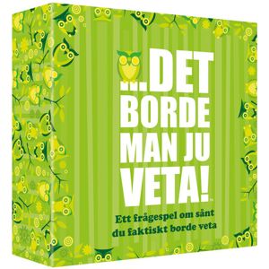 Det burde du vide. Quizspil - Brætspil - Spil