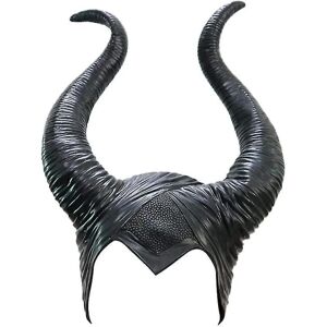 Halloween Maleficent Horns Pandebånd Cosplay Sort, Evil Maleficent Headpiece Ornament, til kvinde/mand