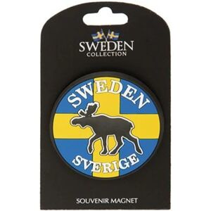 Hisab Joker Sverige Souvenirflag med elg, magnet