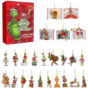 Adventskalender 2023 Grænseoverskridende New Grinch Christmas Blind Box Grønhåret Monster 24-dages Halloween Nedtællingskalender Blind Box style 2