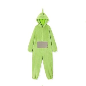 Hjem 4 farver Teletubbies Cosplay Til Voksen Funny Tinky Winky Anime Dipsy Laa-laa Po Bløde Langærmede Pijamas Kostume A green XL