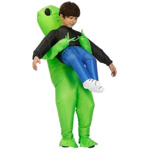 Alien oppusteligt kostume til Halloween Cosplay Cosplay green