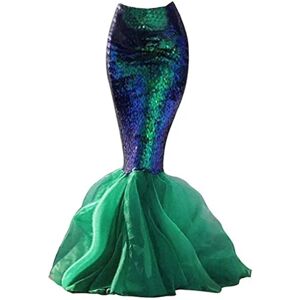 Anime Sexet Havfrue Ariel Prinsesse Kostumer Kvinder Hale Kostume Cosplay Party Glitrende Panel Pailletter Nederdel Halloween Fancy Dress S